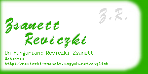 zsanett reviczki business card